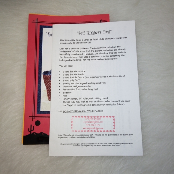 PATTERN Sail Rigger's Bag bu EV Spires Designs - Picture 3 of 5